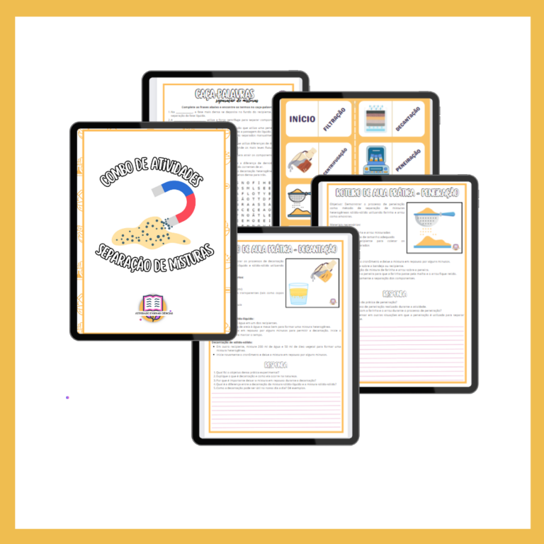 Combo De Atividades Separa O De Misturas Atividade Ensinar Ci Ncias