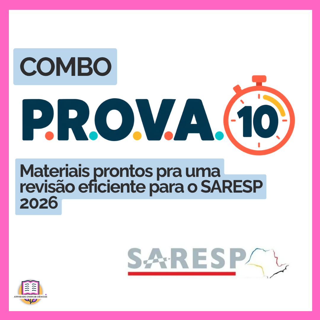 Combo P.R.O.V.A 10 - preparatório SARESP 2026
